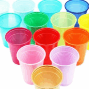 Kubki jednorazowe 100szt pomarańczowe